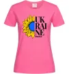 Женская футболка UKRAINE no war Ярко-розовый Женская футболка UKRAINE no war Ярко-розовый фото