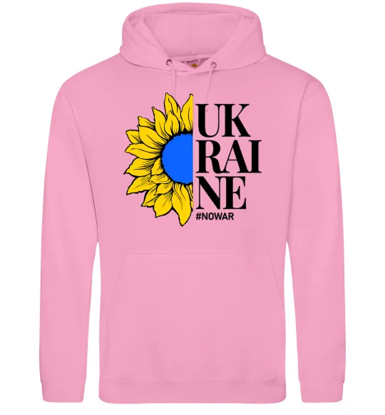 Чоловіча толстовка (худі) UKRAINE no war Рожевий фото