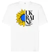 Футболка Оверсайз UKRAINE no war Білий фото