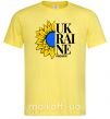Чоловіча футболка UKRAINE no war Лимонний фото