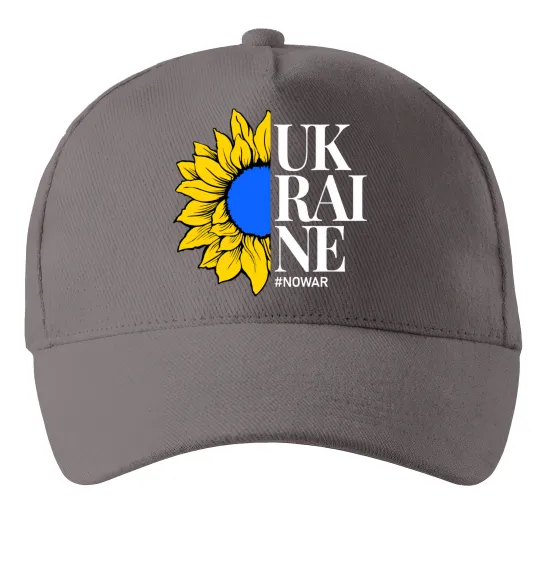 Кепка UKRAINE no war Сірий фото