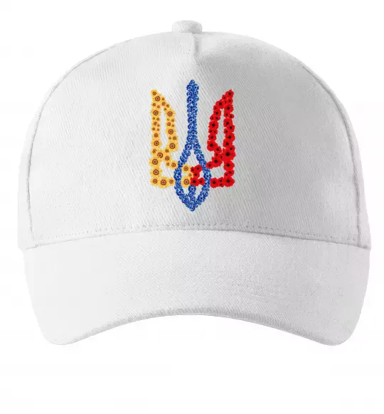 Кепка Герб у квітах Белый фото