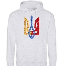 Чоловіча толстовка (худі) Герб у квітах