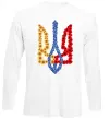 Лонгслив Герб у квітах Белый фото