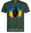 Мужская футболка Боєць України Темно-зеленый фото