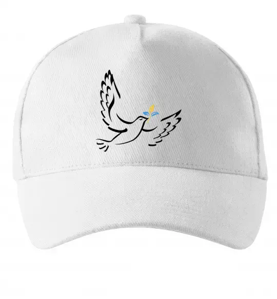 Кепка Голуб миру України Білий фото