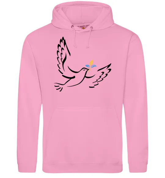 Чоловіча толстовка (худі) Голуб миру України Рожевий фото
