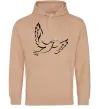 Чоловіча толстовка (худі) Голуб миру України Пісочний фото