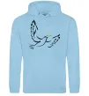 Чоловіча толстовка (худі) Голуб миру України Блакитний фото