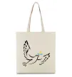 Еко-сумка Голуб миру України Бежевий Еко-сумка Голуб миру України Бежевий фото