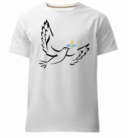 Чоловіча преміум футболка Голуб миру України