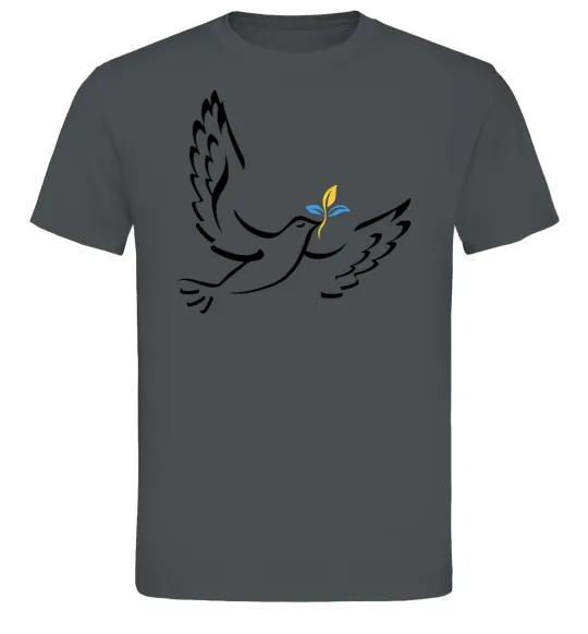 Мужская футболка Голуб миру України Графит фото