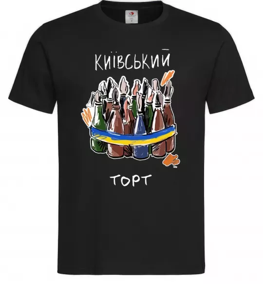 Мужская футболка Київський торт Черный фото