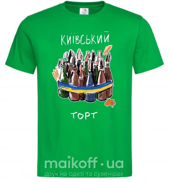 Мужская футболка Київський торт Зеленый фото