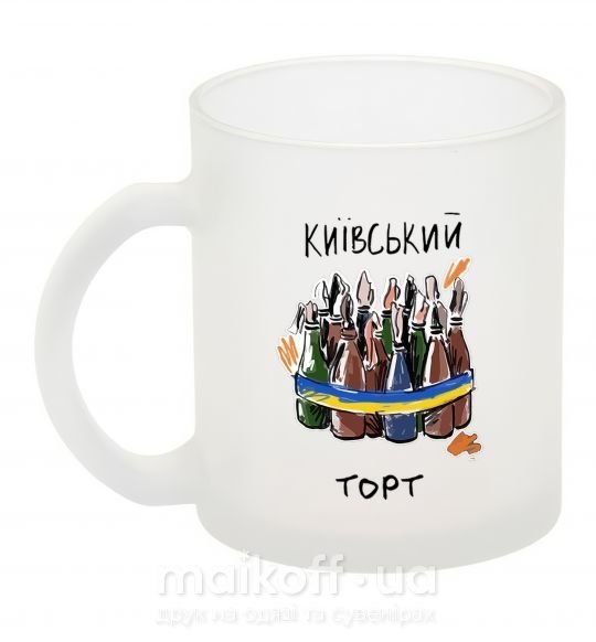 Чашка стеклянная Київський торт Фроузен фото