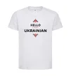 Дитяча футболка Hello i am ukrainian Білий фото