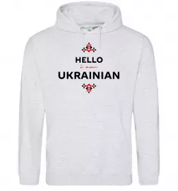 Женская толстовка (худи) Curvy Ukraine Logo Серый меланж фото