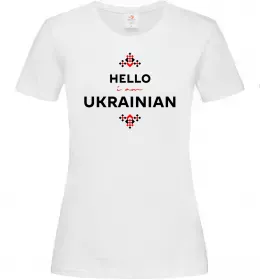 Женская футболка Curvy Ukraine Logo Белый фото