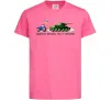 Детская футболка Доброго вечора ми з України Трактор тягне танк Ярко-розовый фото