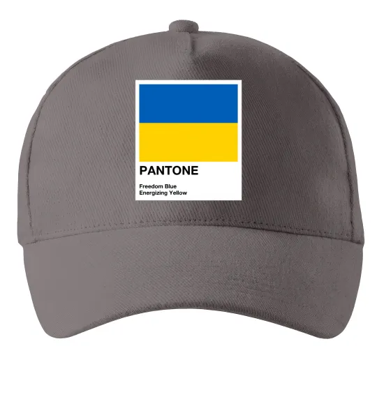 Кепка Pantone Український прапор Сірий фото