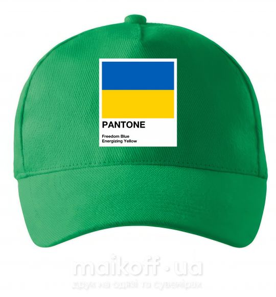 Кепка Pantone Український прапор Зелений фото