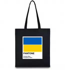 Эко-сумка Pantone Український прапор Черный фото