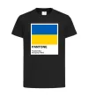 Детская футболка Pantone Український прапор Черный фото