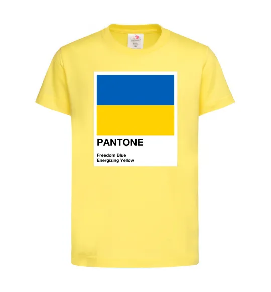 Детская футболка Pantone Український прапор Лимонный фото