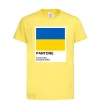 Детская футболка Pantone Український прапор Лимонный фото