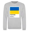 Свитшот Pantone Український прапор Серый меланж фото