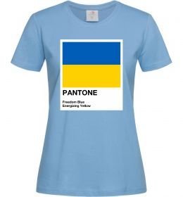 Женская футболка Pantone Український прапор