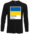Лонгслив Pantone Український прапор Черный фото