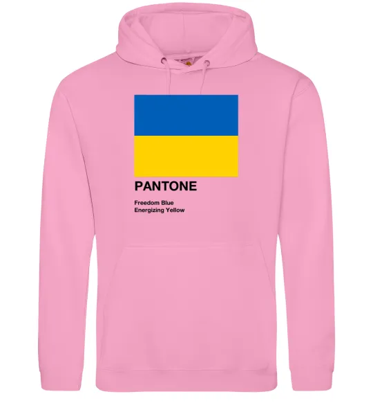 Мужская толстовка (худи) Pantone Український прапор Розовый фото