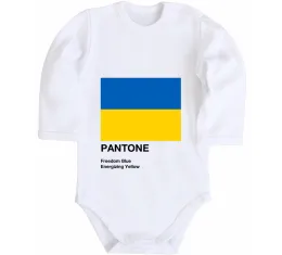 Дитячий бодік Україна карта Білий фото