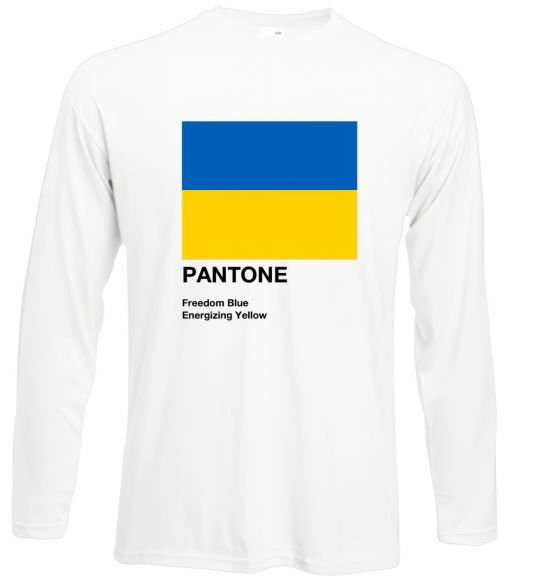 Реглан Pantone Український прапор Белый фото