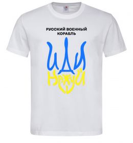 Мужская футболка Русский корабль иди на уй герб Мужская футболка Русский корабль иди на уй герб