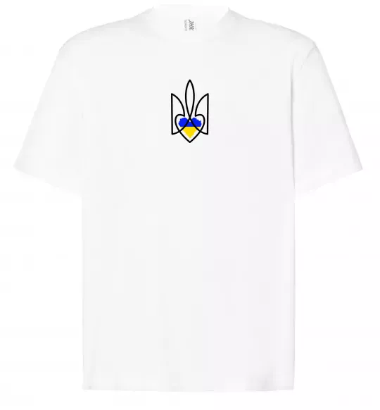 Футболка Оверсайз Герб з серцем Белый фото