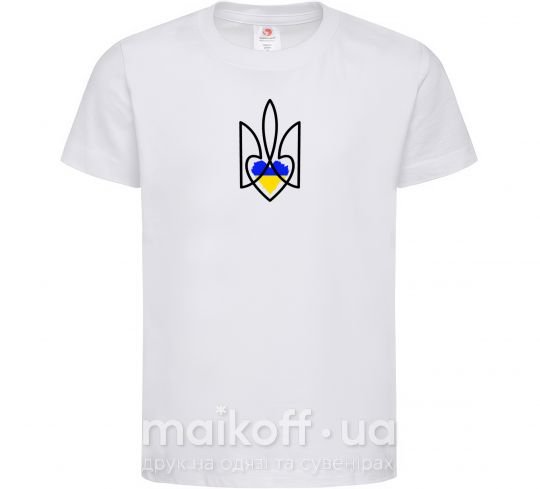 Детская футболка Герб з серцем Белый фото