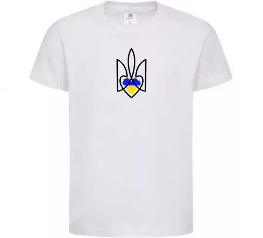 Детская футболка Герб з серцем Белый фото