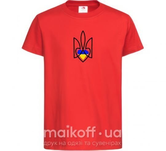 Детская футболка Герб з серцем Красный фото