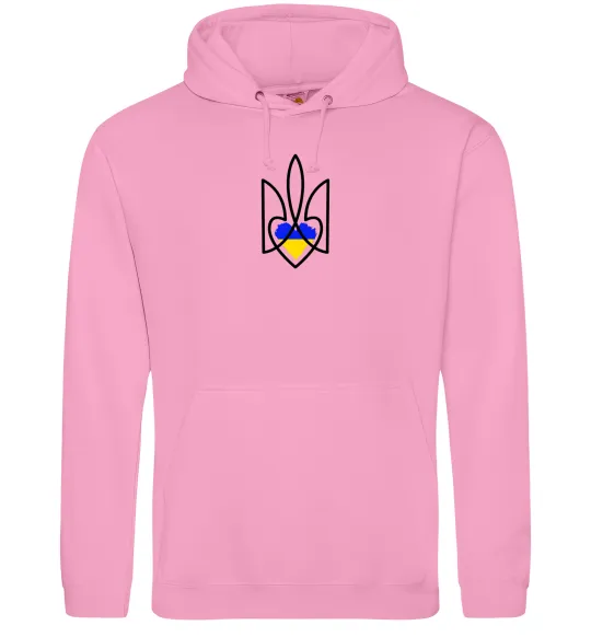 Жіноча толстовка (худі) Герб з серцем Рожевий фото