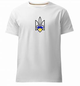 Мужская премиум футболка Герб з серцем