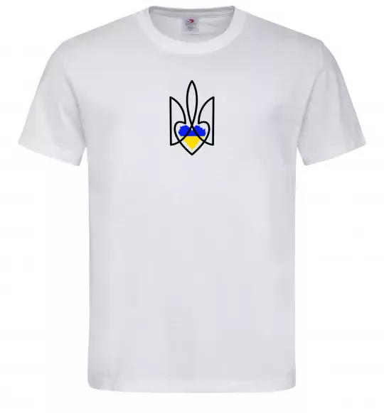 Чоловіча футболка Герб з серцем Білий фото