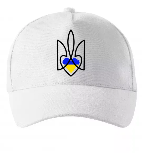 Кепка Герб з серцем Белый фото