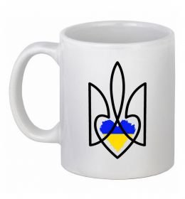 Чашка керамічна Герб з серцем