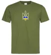 Чоловіча футболка Герб з серцем Оливковий фото