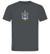 Чоловіча футболка Герб з серцем Графіт фото