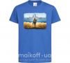 Детская футболка Марка України Ярко-синий фото