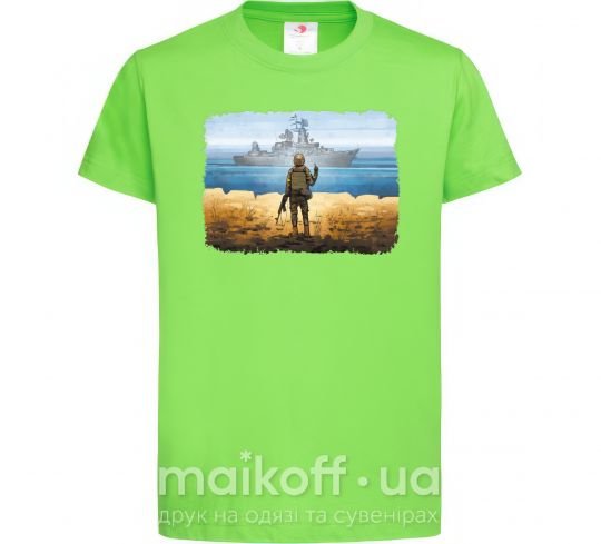 Детская футболка Марка України Лаймовый фото