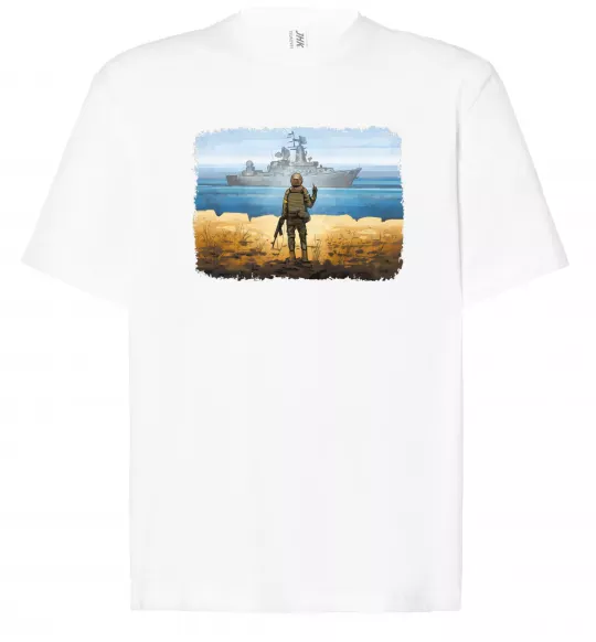 Футболка Оверсайз Марка України Білий фото